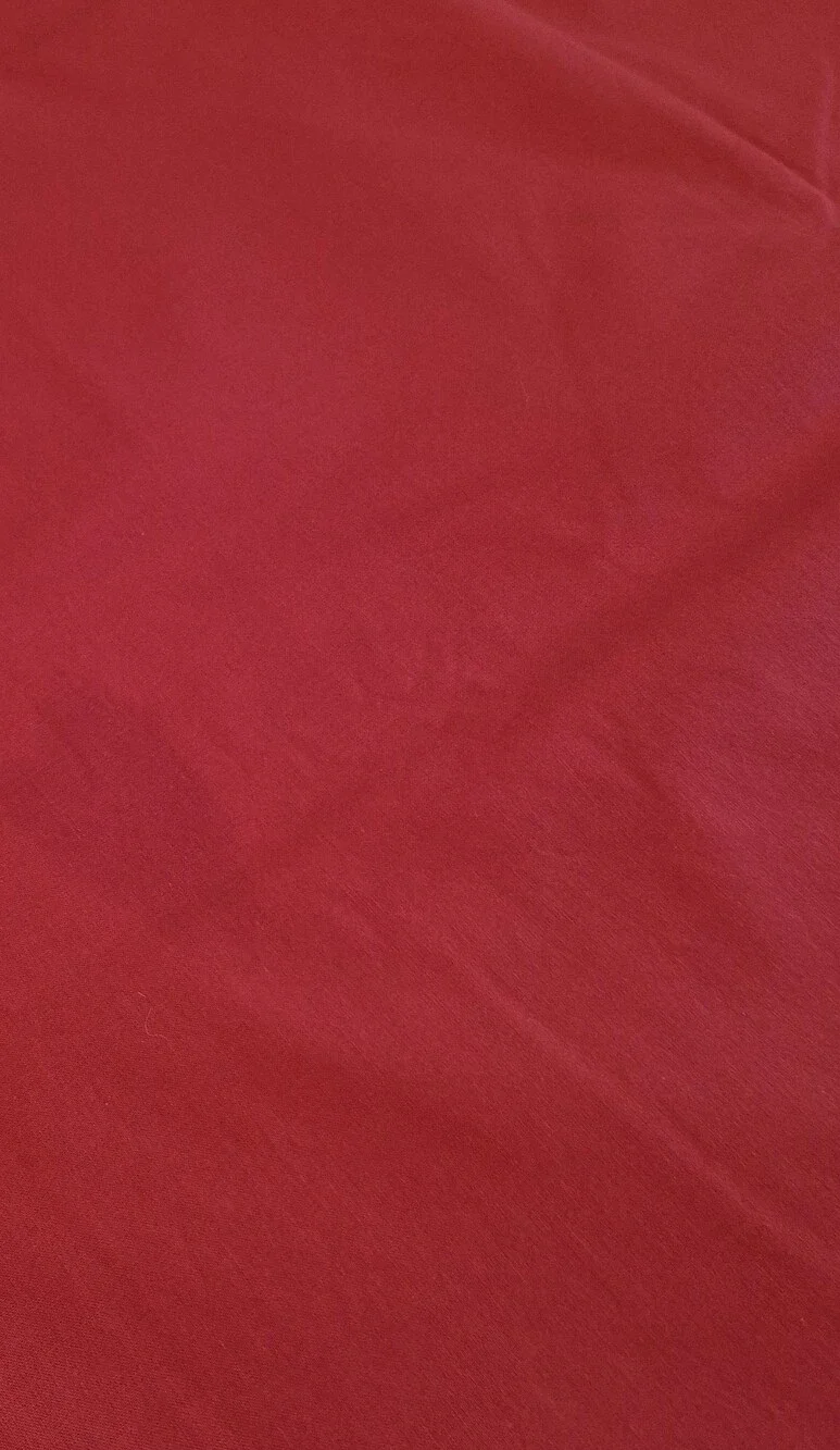 2 Bright Red Fabric Tablecloths - 100